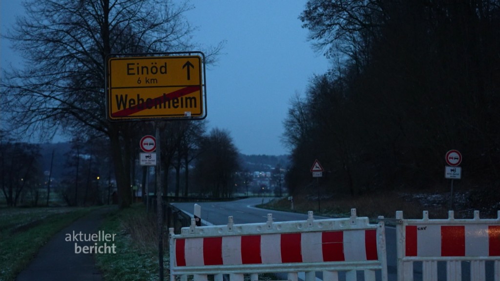 Foto: Ortsausfahrt Webenheim nach Einöd