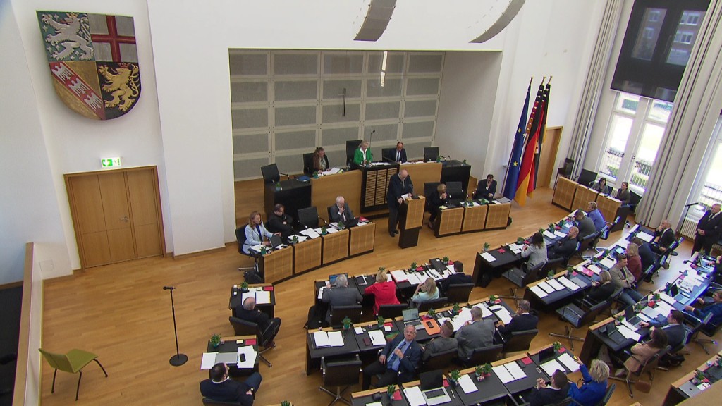 Foto: Plenarsaal, saarländischer Landtag