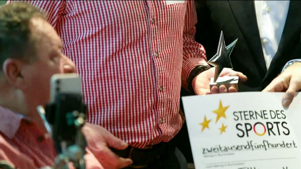 Preisübergabe „Sterne des Sports“