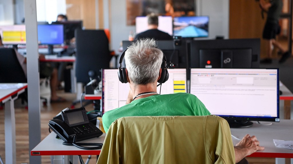 Computerarbeitsplätze in einem Büro