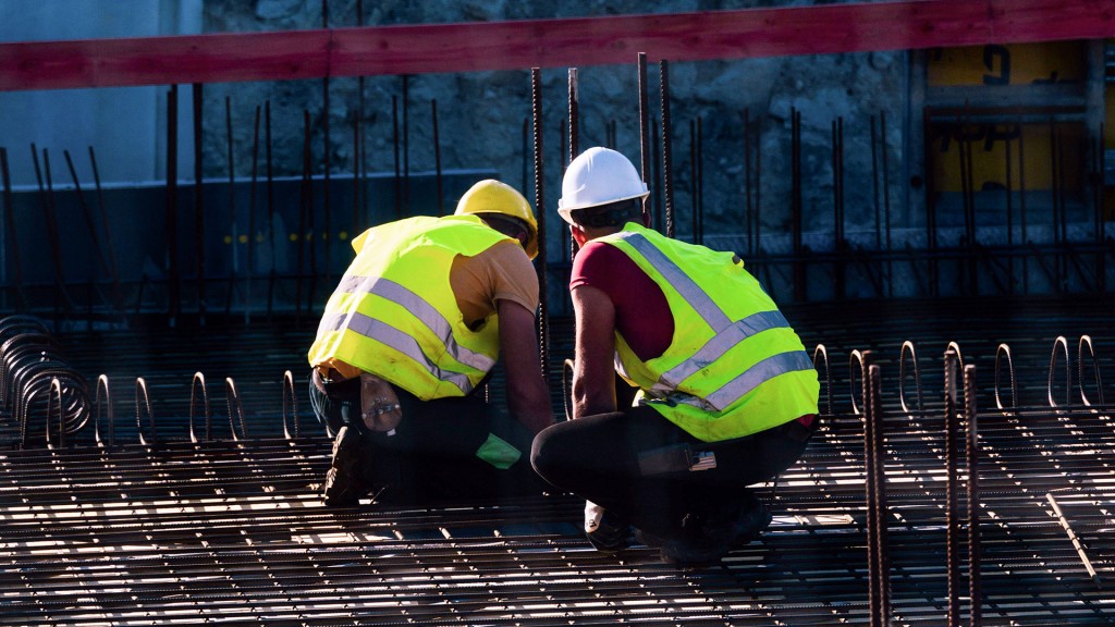 Arbeiter auf einer Baustelle
