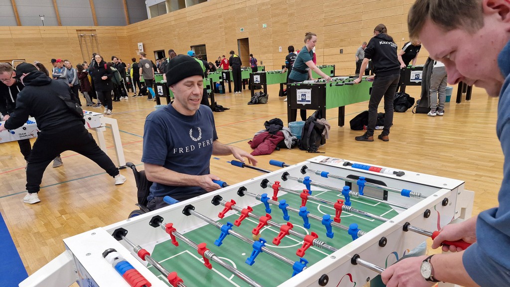 Die Tischfußball-DM in Saarbrücken ist inklusiv