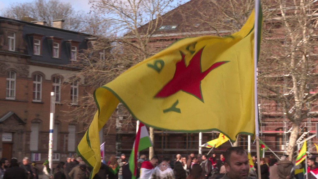 Kurden-Demo in Saarbrücken
