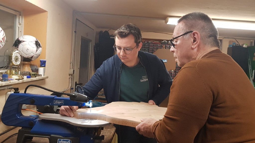 Oliver und Werner sägen das Saarland aus