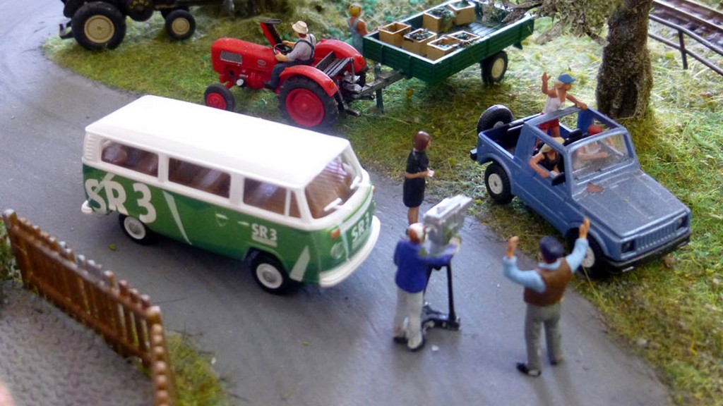 Mini Bulli Bus Spielzeug Landschaft