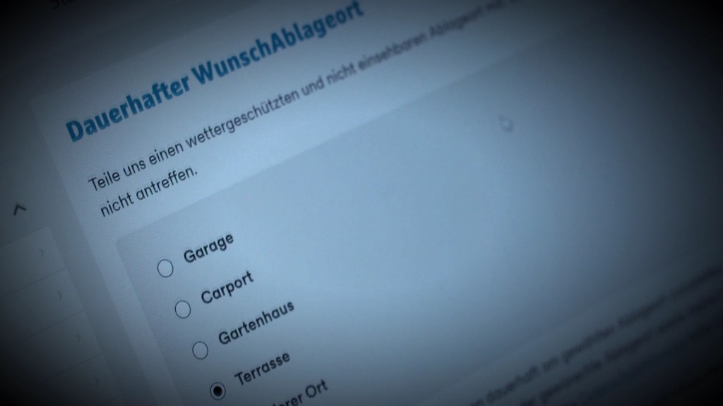 Foto: Screenshot einer Abstellgenehmigung