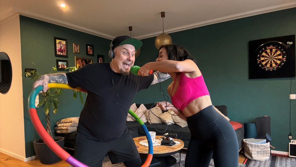 GuMo Mobil macht Hula Hoop in Blieskastel