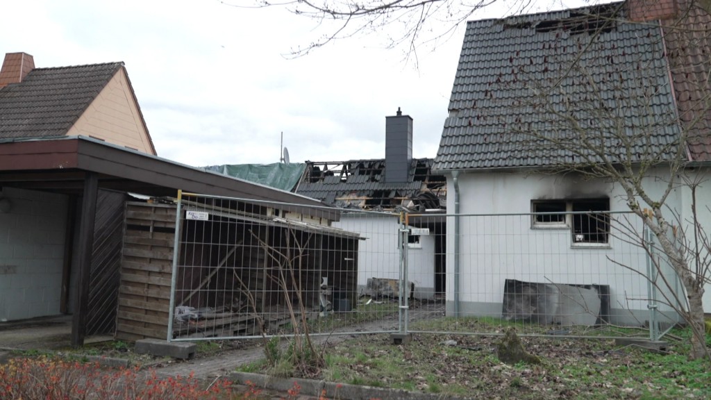 Foto: Einfamilienhaus nach Brand in Kirkel