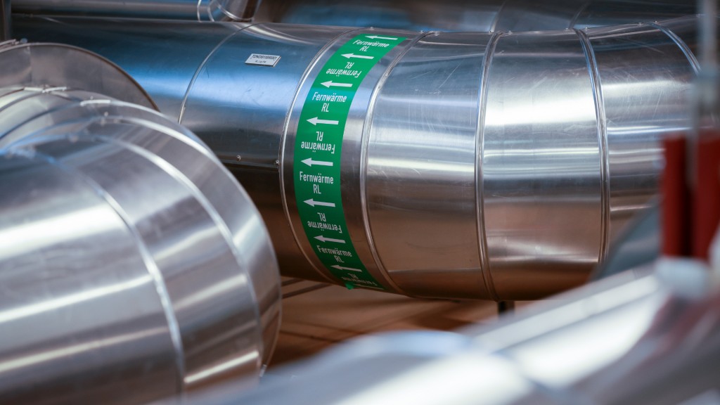 Eine Fernwärmeleitung