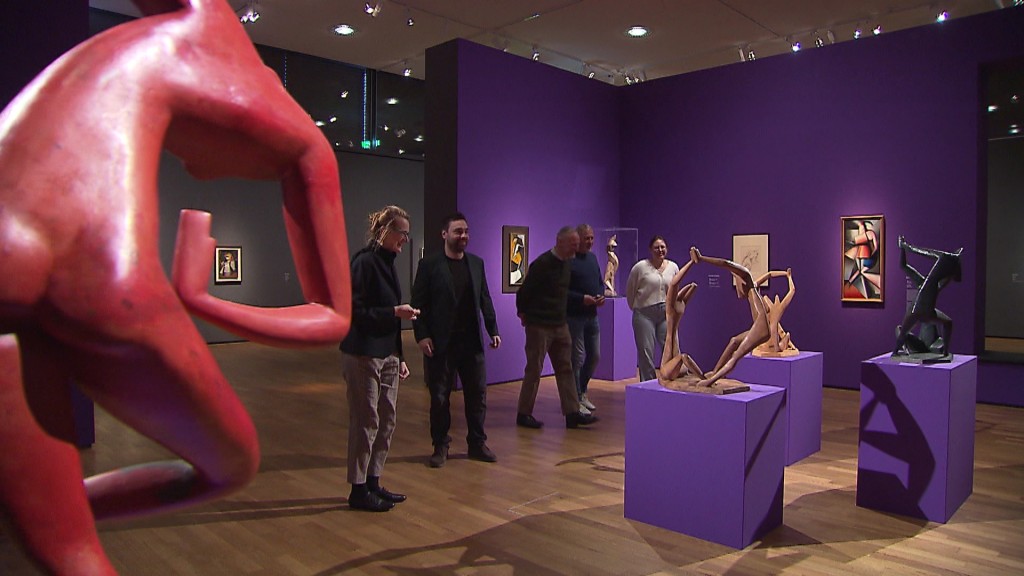 Foto: Werke von Marthe Donas & Alexander Archipenko im Saarlandmuseum