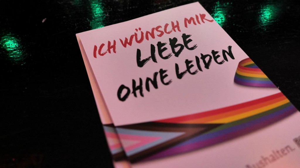 Foto: Block mit der Aufschrift Ich wünsche mir Liebe ohne Leiden