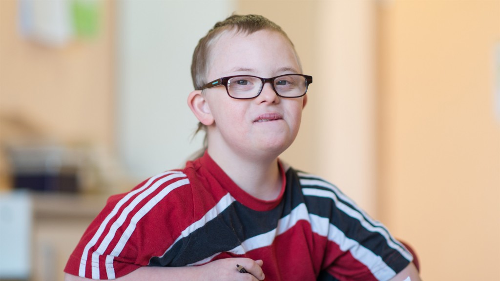 Junge mit Downsyndrom
