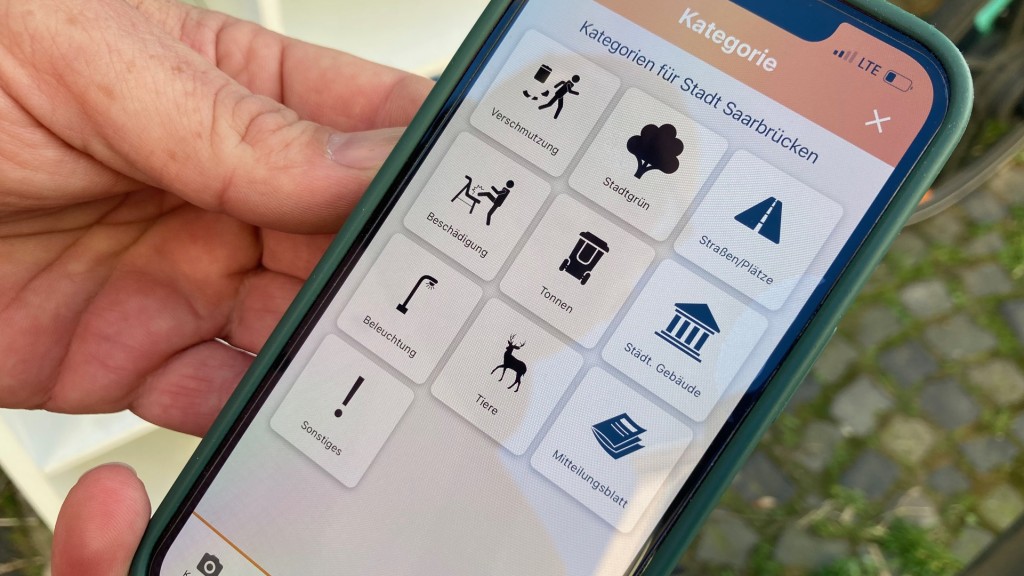 Auswahl in der Meldoo App