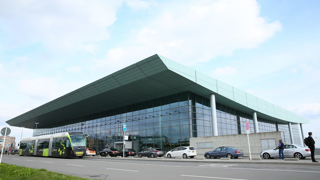 Foto: Der Terminal am Flughafen Findel, Luxemburg