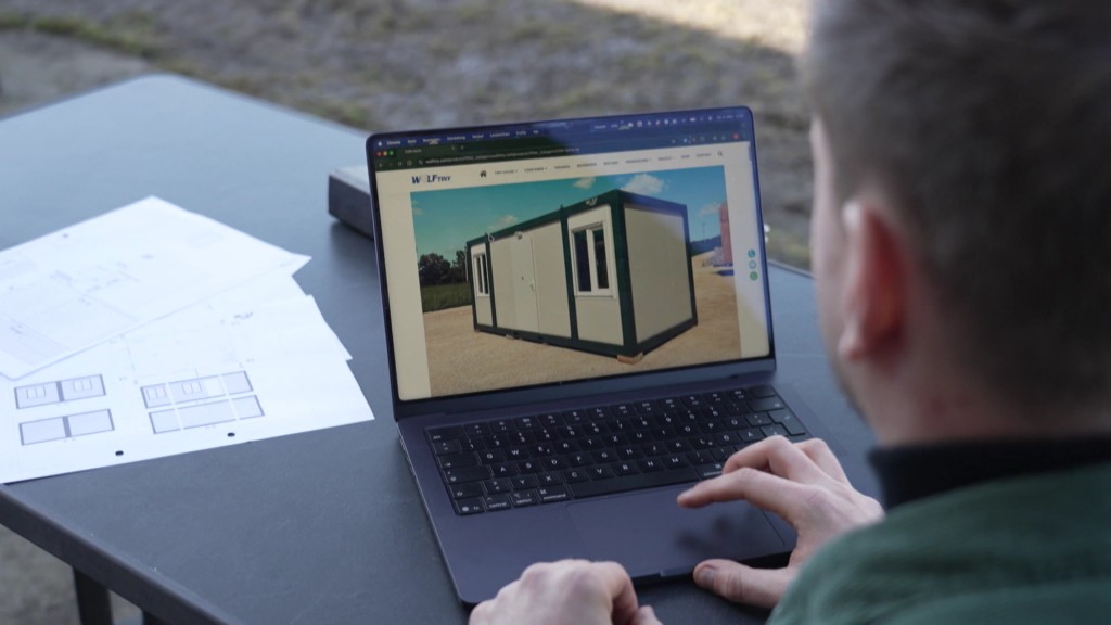 Foto: Ein Wohncontainer in der Planung