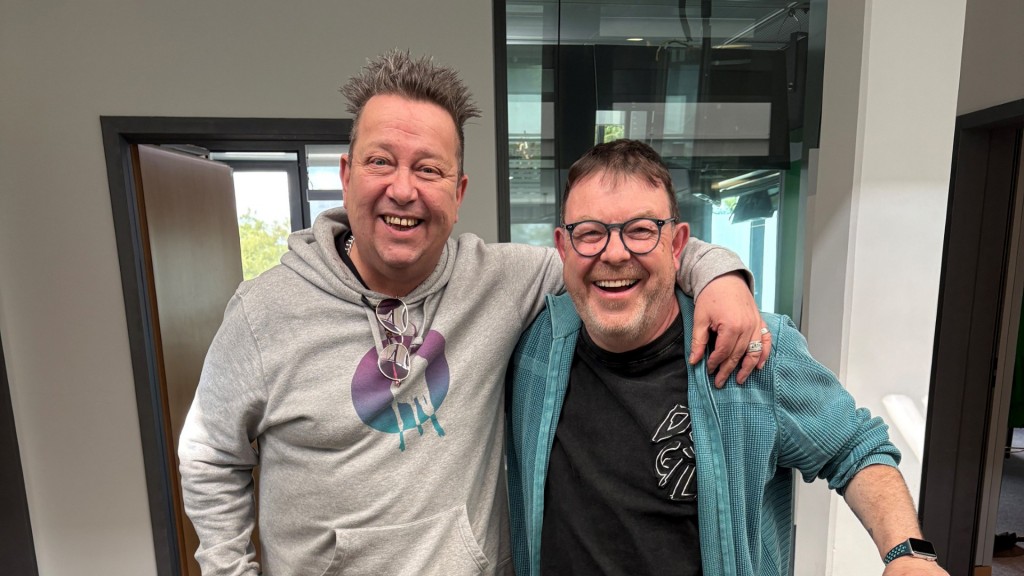 Sebastian Krumbiegel und Moderator Christian Job