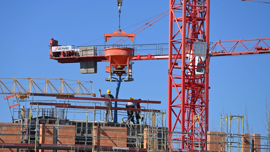 Kran auf einer Baustelle