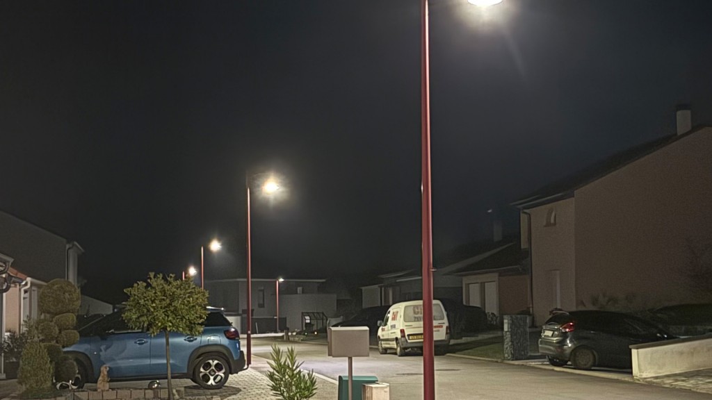 Straßenbeleuchtung in Waldwisse