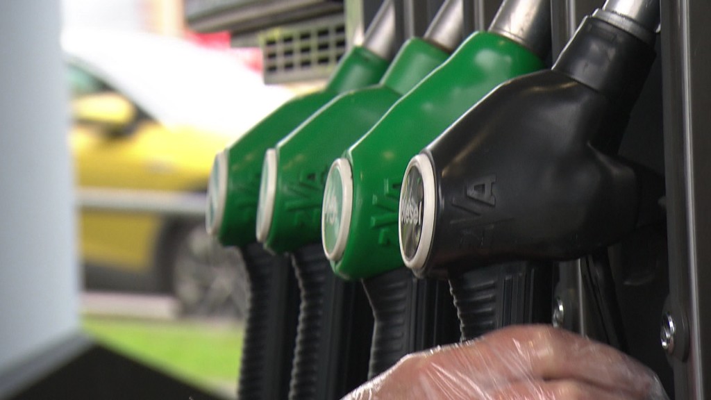 Tanksäulen an einer Tankstelle