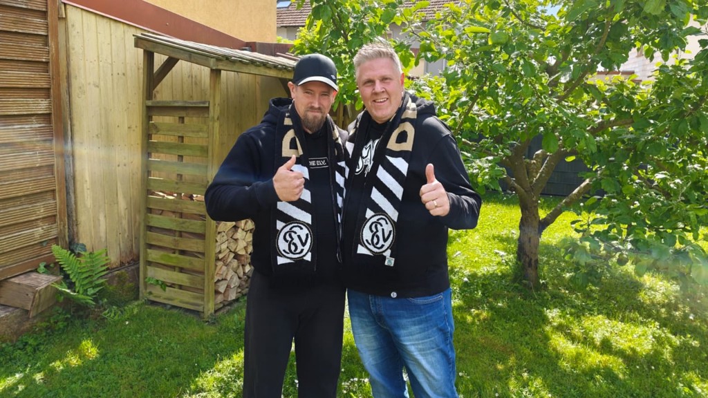 SV Elversberg-Fans Christian und Michael aus Ottweiler