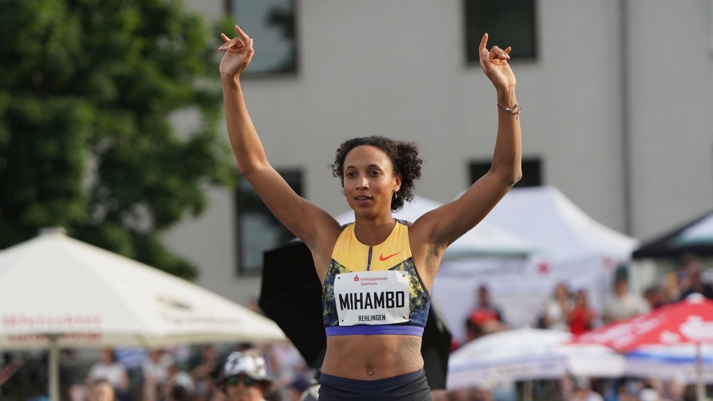 Foto: Malaika Mihambo beim Rehlinger Pfingstsportfest