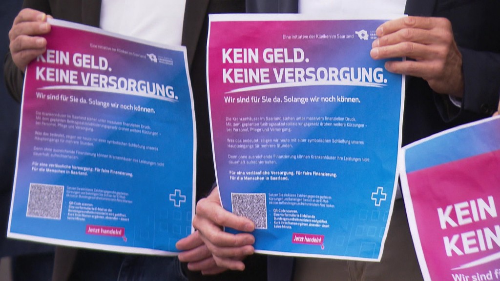 Foto: Schilder zur Krankenhausreform