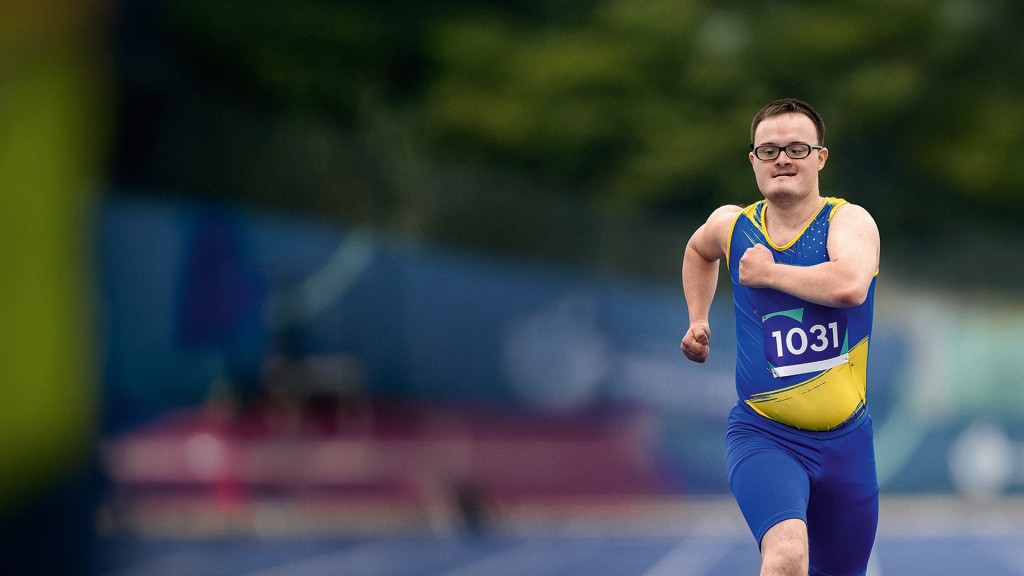 Foto: Läufer bei den Special Olympics