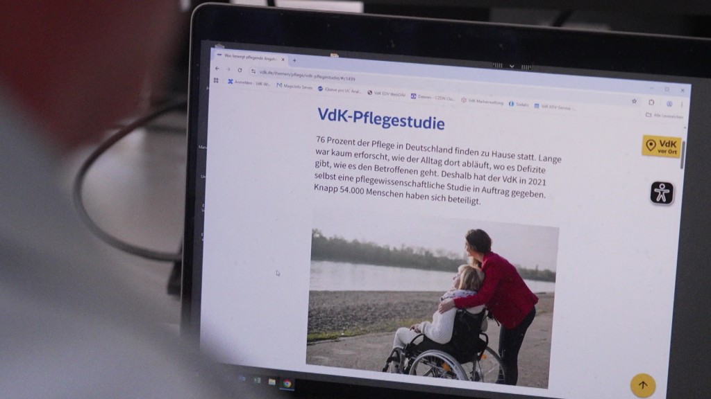 Foto: Laptop-Screen mit VDK-Webseite