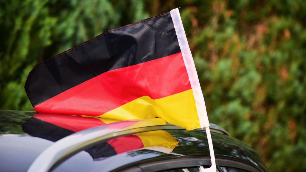 Auto mit Deutschlandfahne