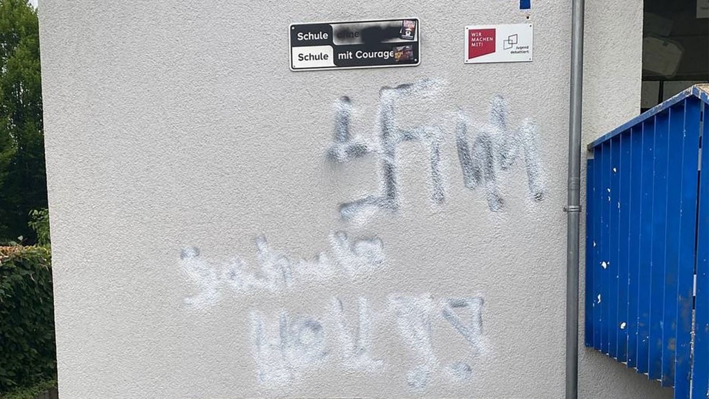 Schmierereien an der Montessori-Schule in Friedrichsthal