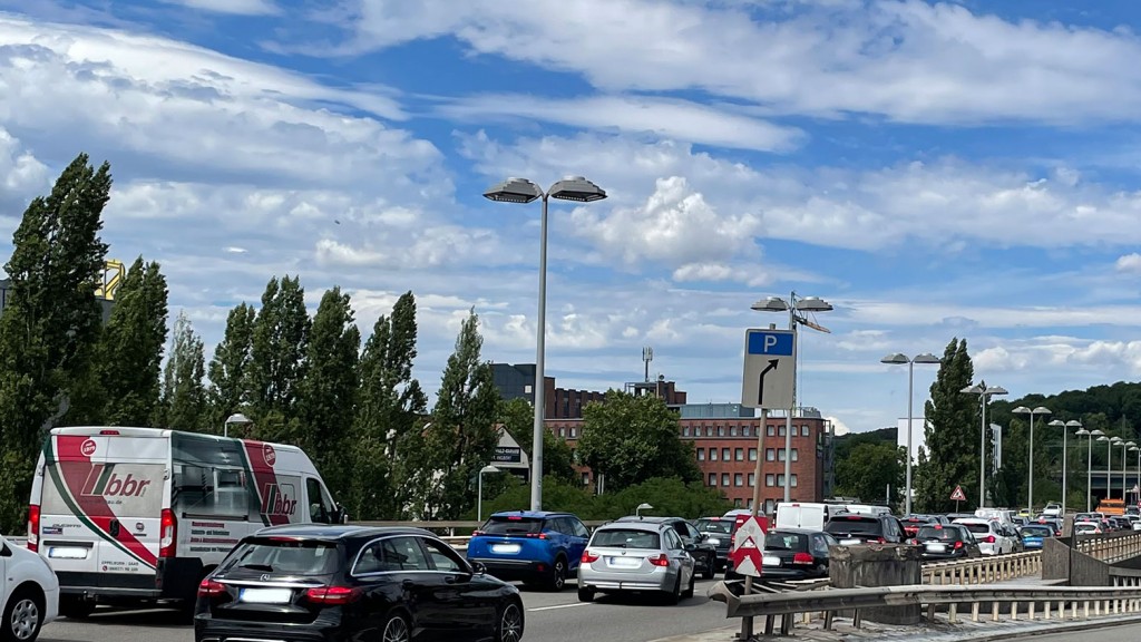 Stau auf der Westspange