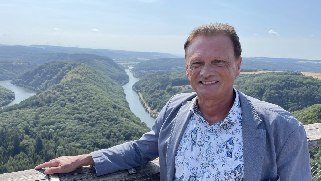 Wolfgang Kohn auf dem Baumwipfelpfad