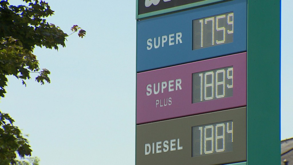 Foto: Preistafel einer Tankstelle