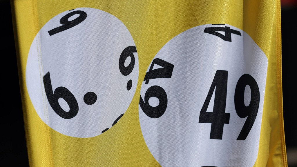 Foto: Symbolbild: Lotto-Zahlen 6 und 49 auf einer Fahne
