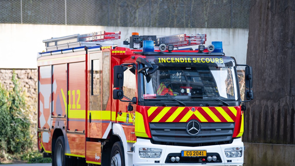Ein Luxemburgisches Feuerwehr-Fahrzeug