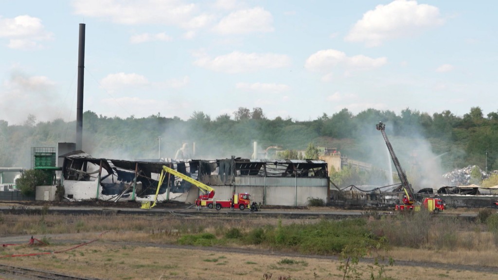 Chemikalienbrand in Gandrange