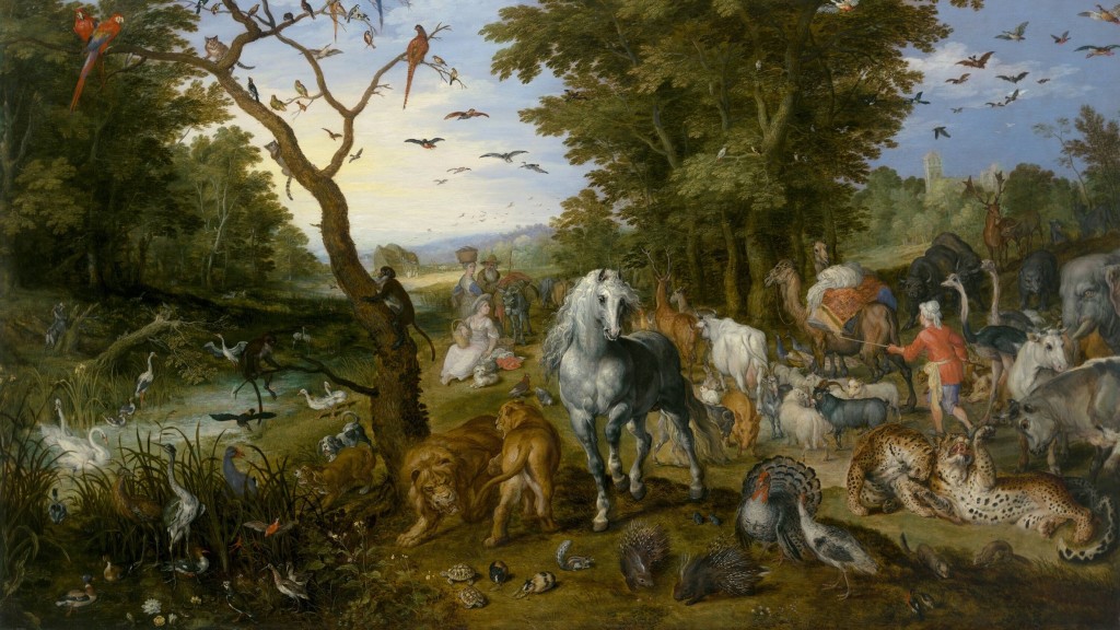 „Der Einzug der Tiere in die Arche Noah“ von Jan Brueghel dem Älteren, 1613