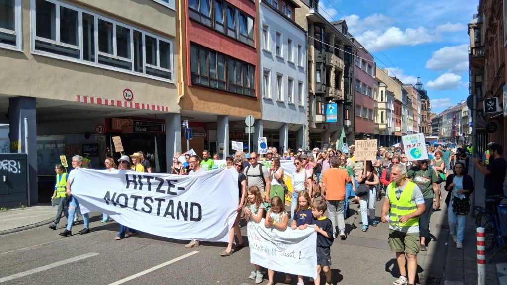 Klimademo Aktionsbündnis Saarbrücken