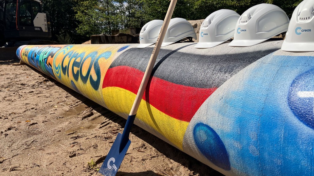Wasserstoffleitung der Firma Creos