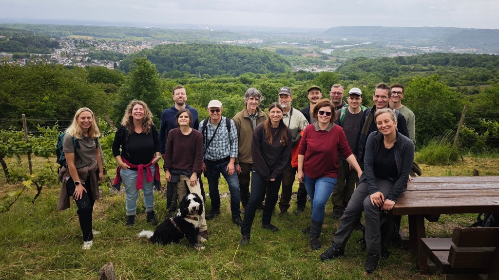 Team der Naturlandstiftung am NSG Wolferskopf