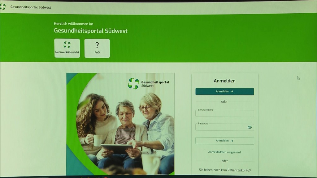 Foto: Internetseite des Patientenportals
