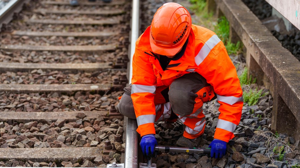 Baustelle zur Sanierung einer Bahn-Strecke