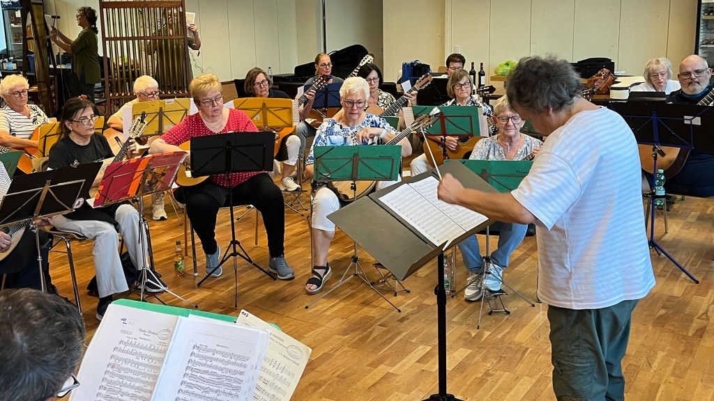 Probe der Mandolinenorchester