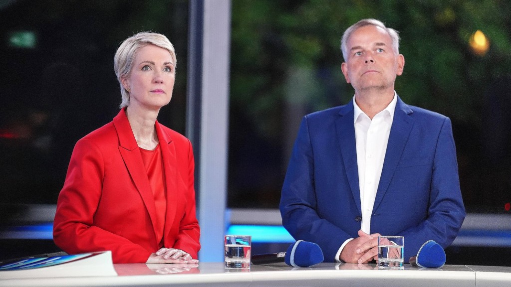 Foto: Ministerpräsidentin Manuela Schwesig, SPD, und Leif-Erik Holm, AfD 
