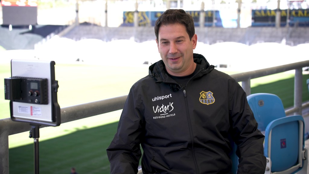 Foto: FCS Trainer Argirios Giannikis im Interview