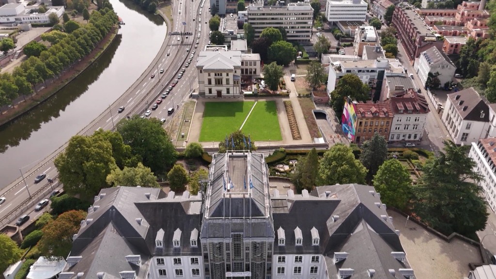 Landeshauptstadt Saarbrücken von oben