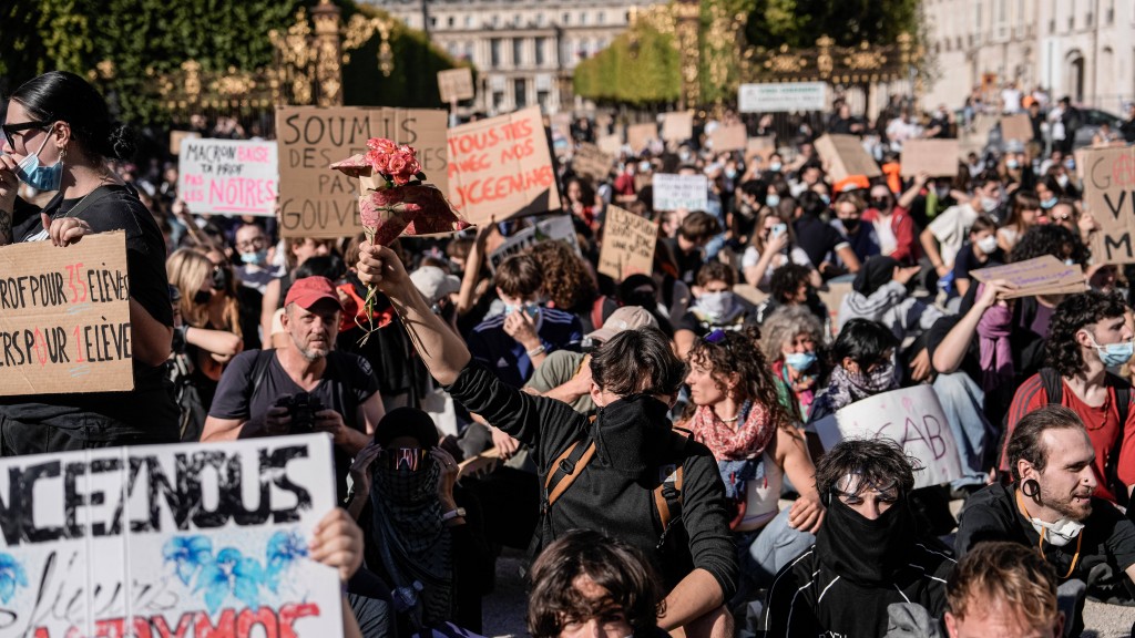 Schülerprotest in Frankreich Nancy