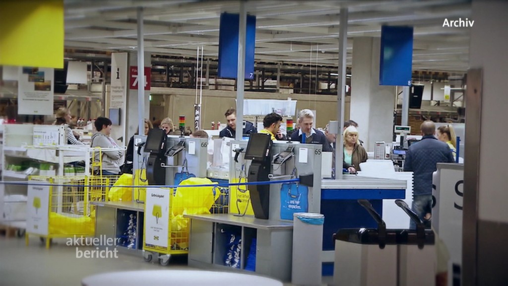 Foto: Kassen im Ikea