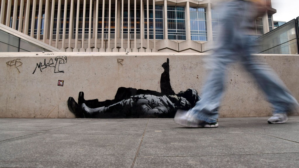 Banksy-Graffiti in London 