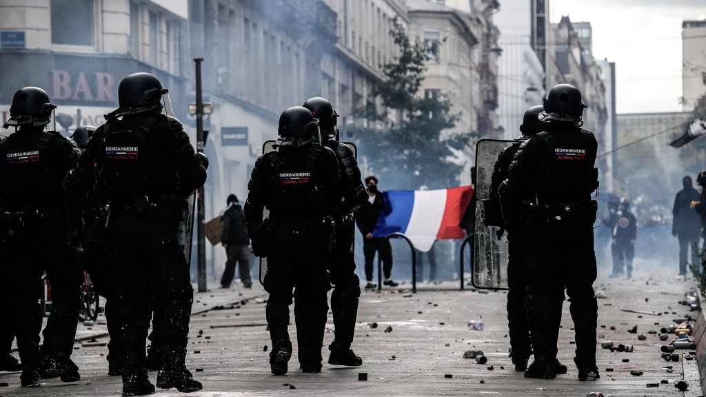 Foto: Proteste in Nancy (Frankreich)